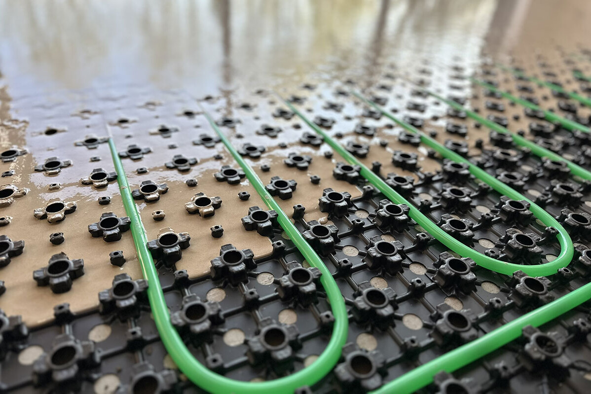 Lo screed underfloor heating